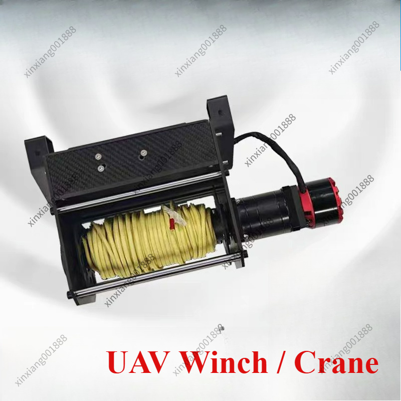 Heavy Equipment Lift - 多ローターUAV用重量物運搬ドローンホイストウインチ空中ペイロードリリースラインワインダー降下クレーンリフティングデリバリーエキップメント