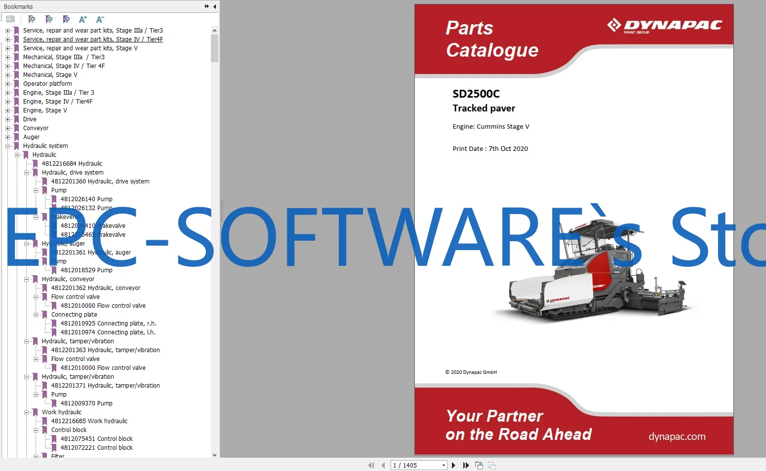 Heavy Equipment Software - EPC-SOFTWARE Dynapac 重機 29.7 GB PDF