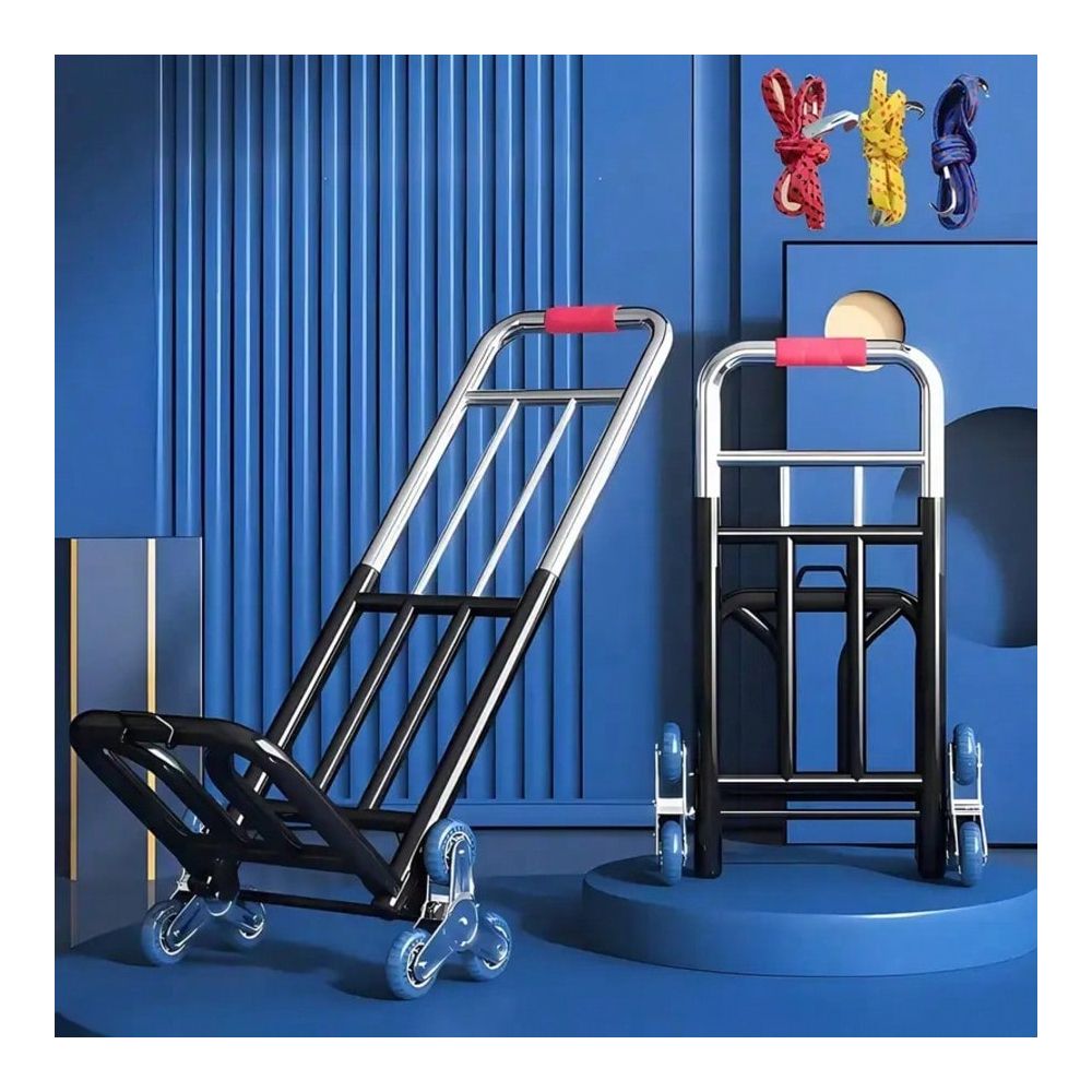 頑丈な折りたたみ式トロリー。調整可能なバックル、階段用車輪、 - Heavy Equipment Lift のレビューと価格