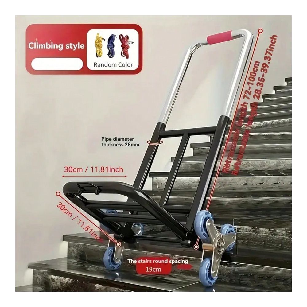頑丈な折りたたみ式トロリー。調整可能なバックル、階段用車輪、 - Heavy Equipment Lift のレビューと価格